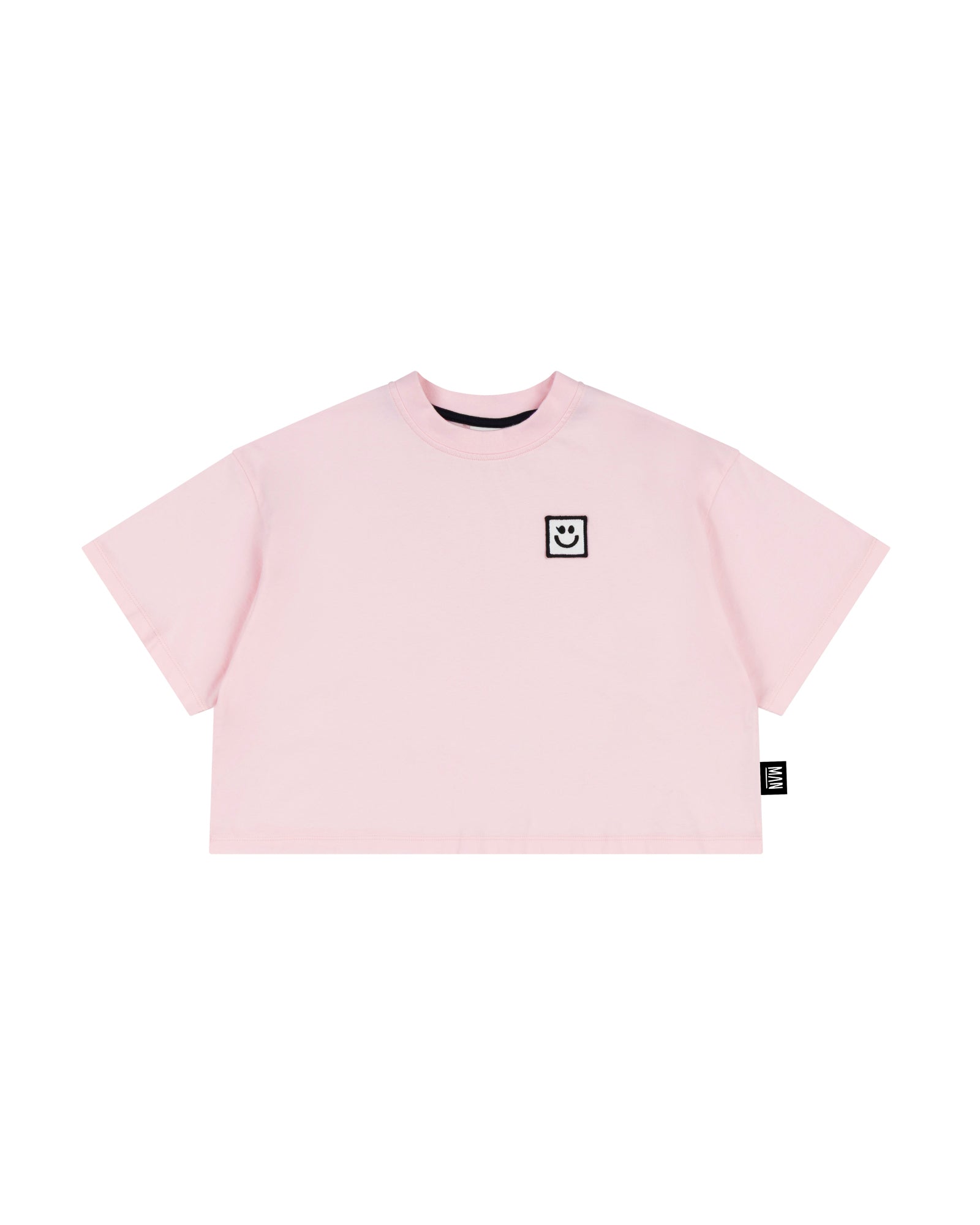 Smile Boxy T-Shirt Pink