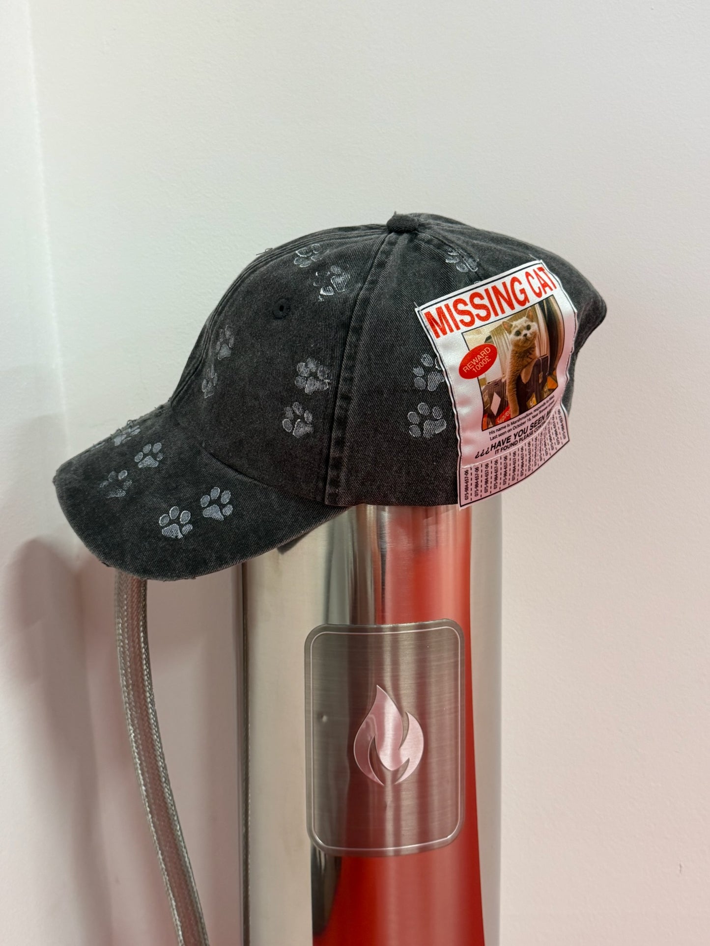 Cap Missing Cat Grey