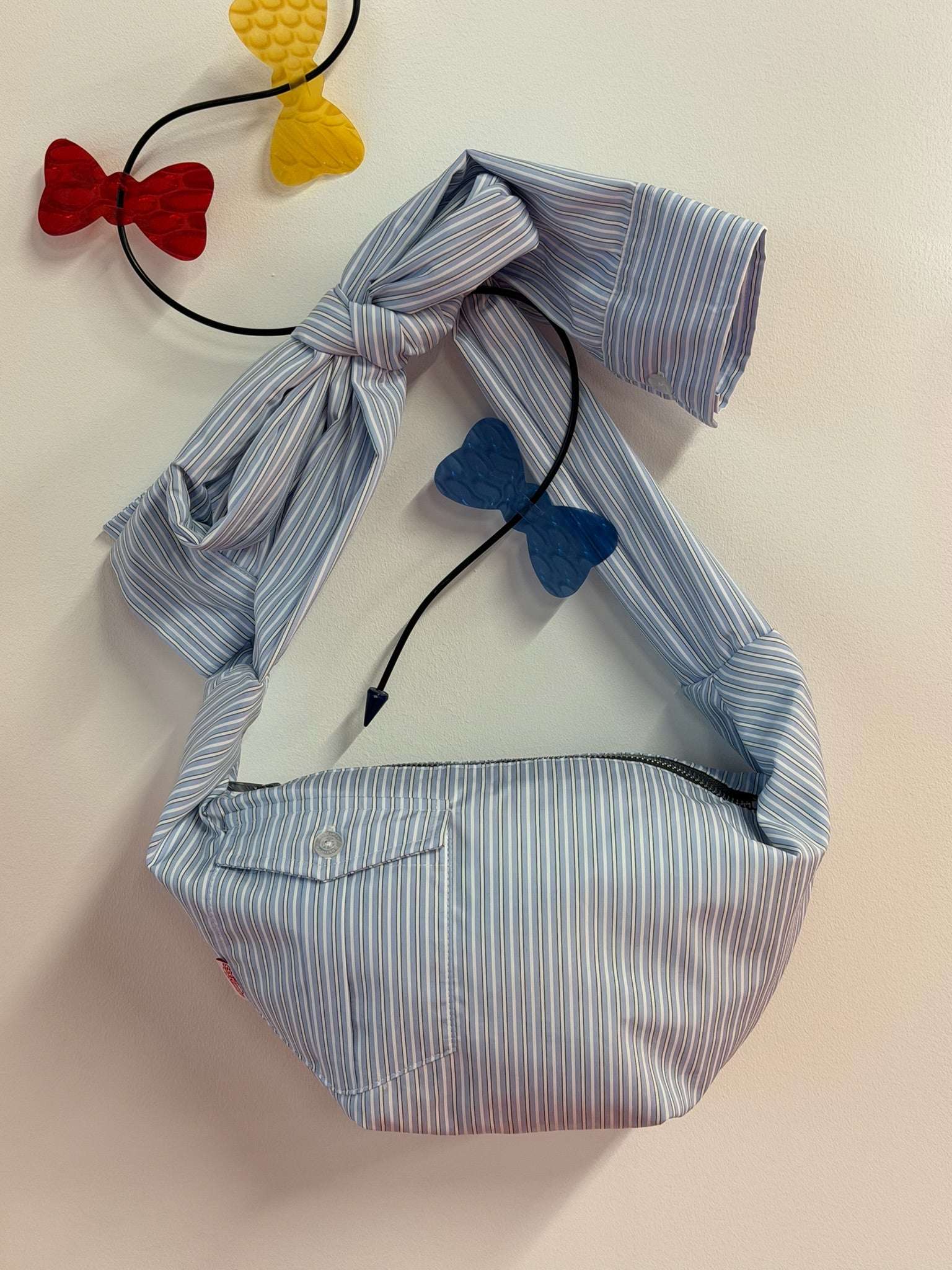 Shirtsleeve Bag Mini Stripe