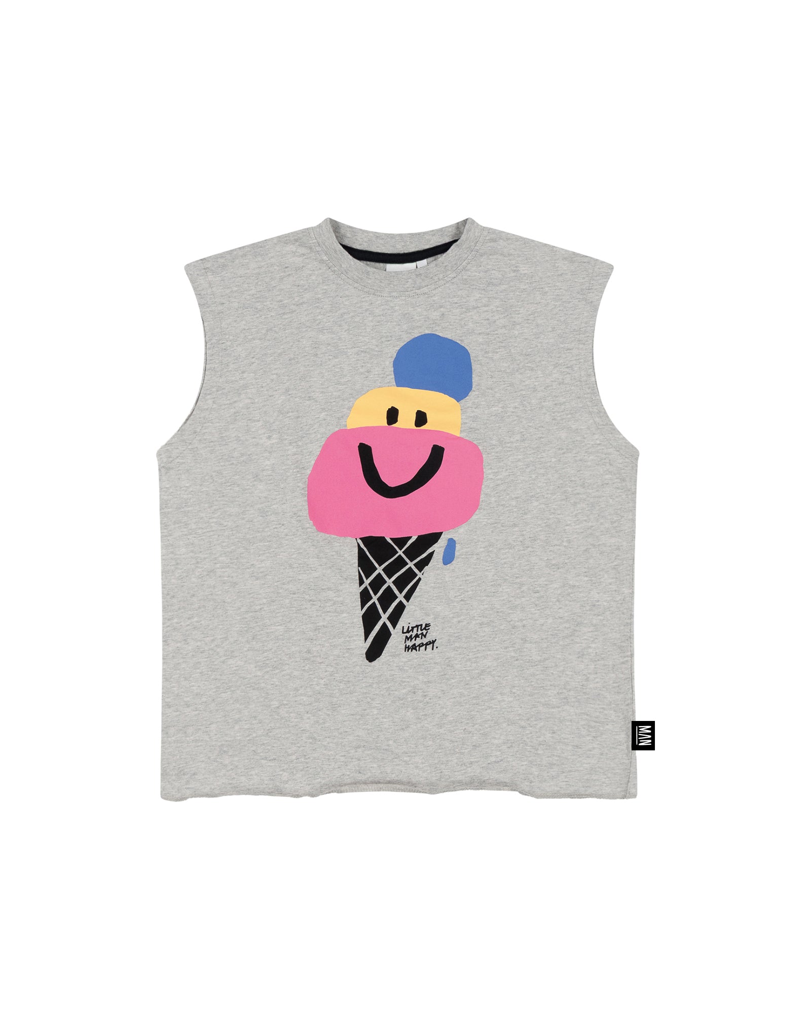 Happy Cone Tank Grey