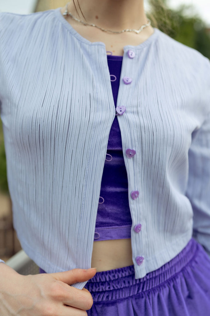 naked long sleeve top heather plum