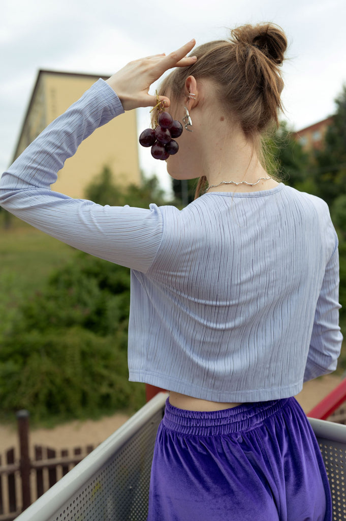 naked long sleeve top heather plum